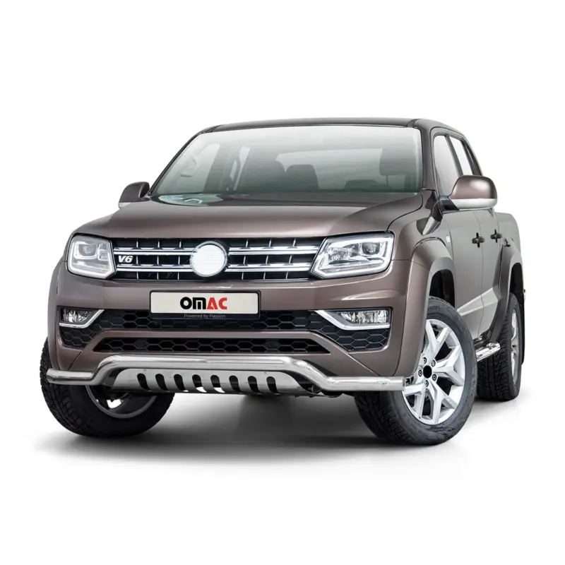 Frontbügel Frontschutzbügel für VW Amarok 2016-2021 Edelstahl mit ABE Silber Schneller Versand