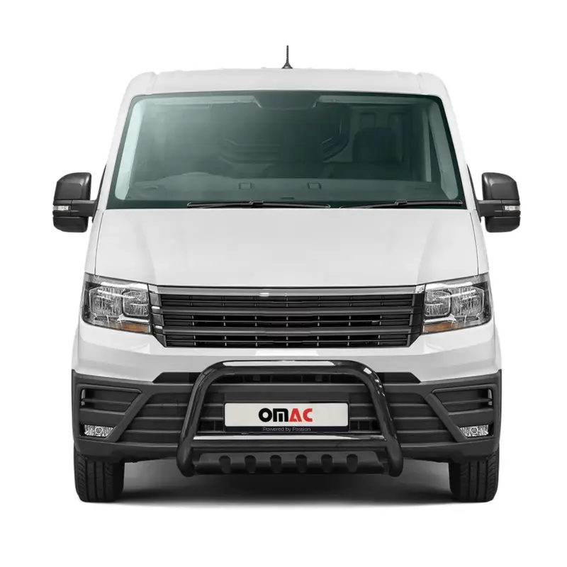 Frontbügel Frontschutzbügel für VW Crafter 2017-2026 Edelstahl mit ABE Schwarz Geprüft