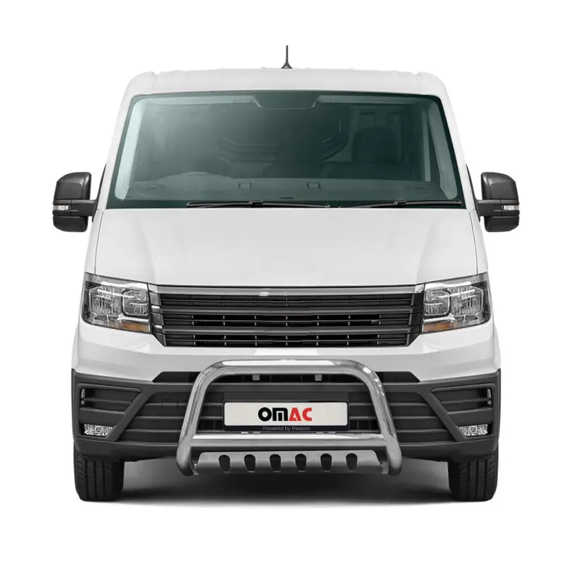Preis Gesenkt Frontbügel Frontschutzbügel für VW Crafter 2017-2026 mit ABE Edelstahl Silber