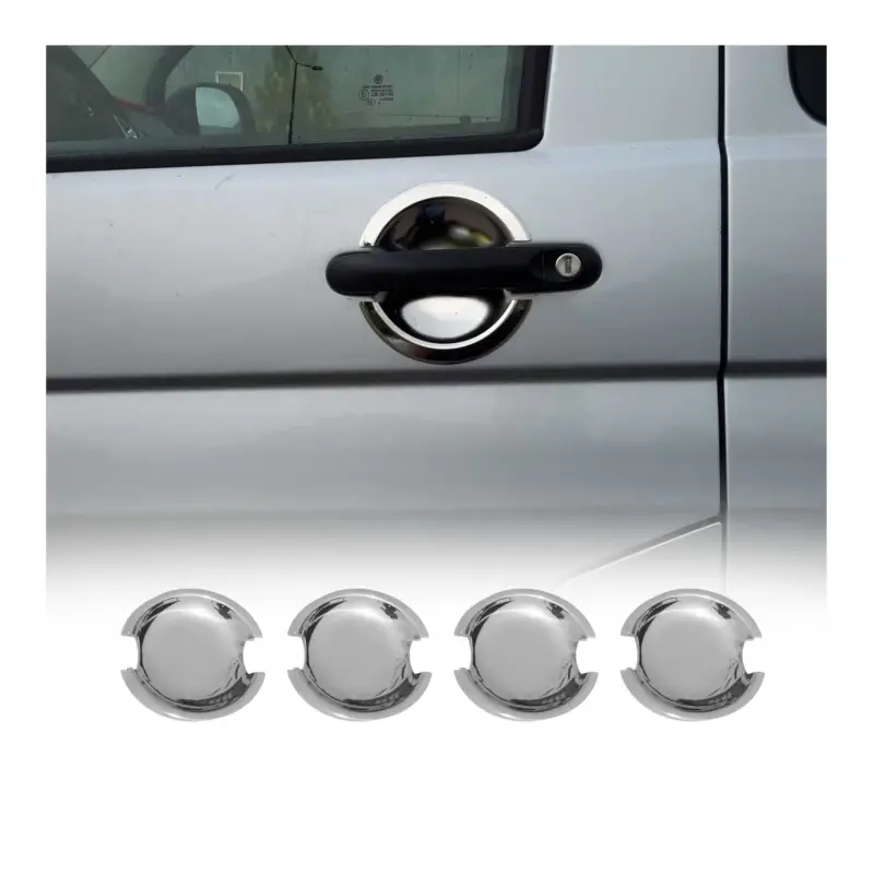 Zertifiziert Türgriffschalen Türgriffmulden für VW Caravelle T5 2003-2015 Chrom Edelstahl 4x
