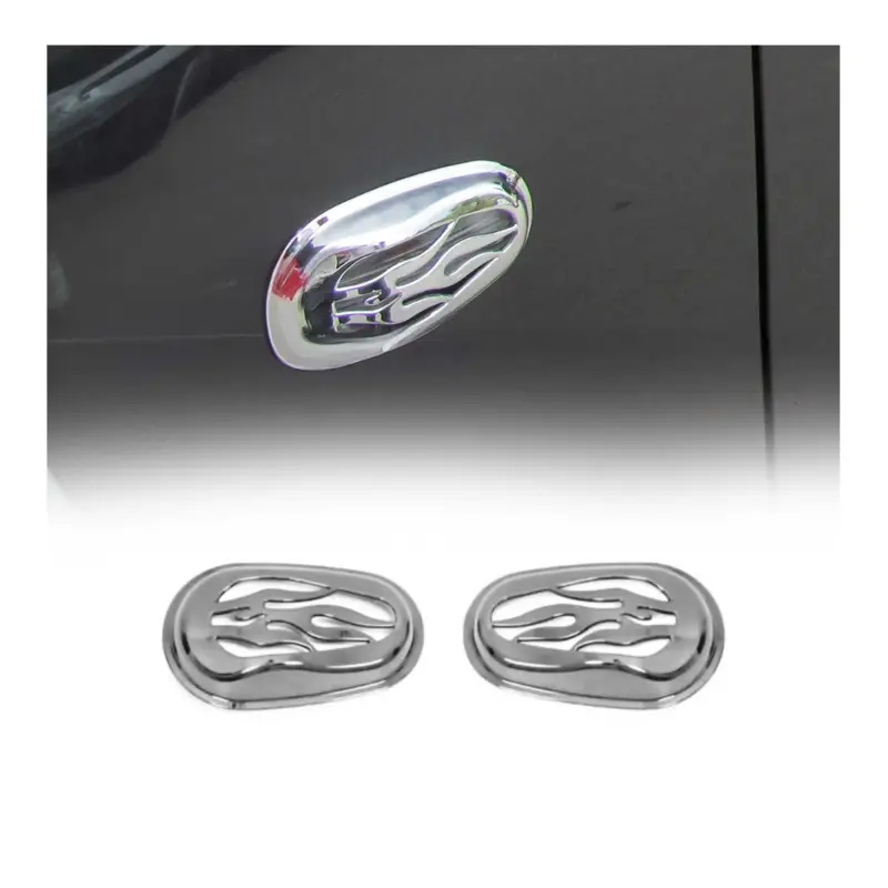 Wochenendangebot Blinkerrahmen Signalblende Seitenblinker für Toyota Yaris 2007-2011 Chrom ABS 2x