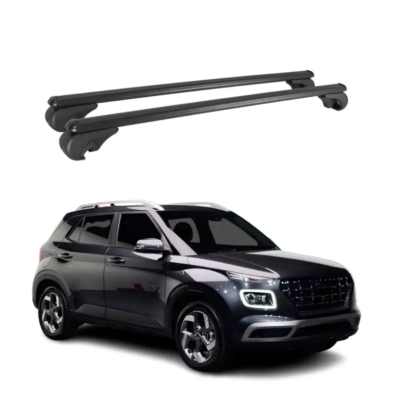 Abverkauf Dachträger für Hyundai Venue 2020-2026 Gepäckträger Grundträger Alu Schwarz 2x