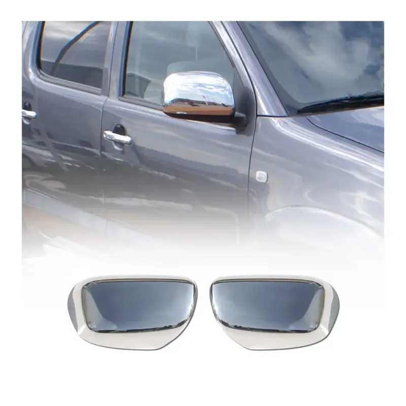 Must-Have Spiegelkappen Spiegelabdeckung für Toyota Fortuner 2005-2015 Edelstahl Chrom