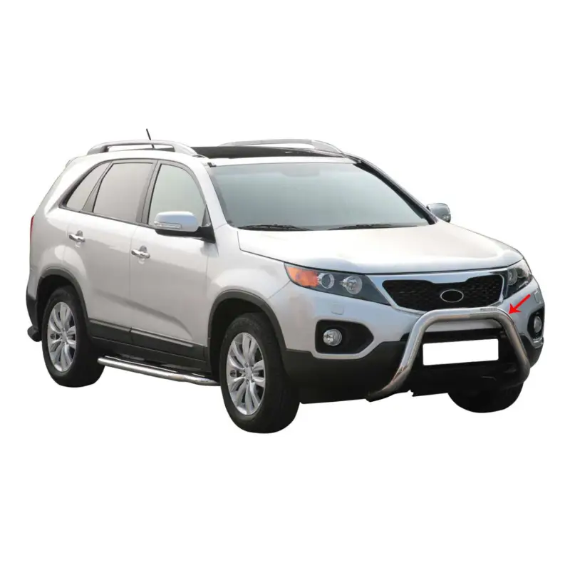 Frontbügel Frontschutzbügel für Kia Sorento 2009-2012 ø76mm Stahl Silber Schutz Schnäppchen