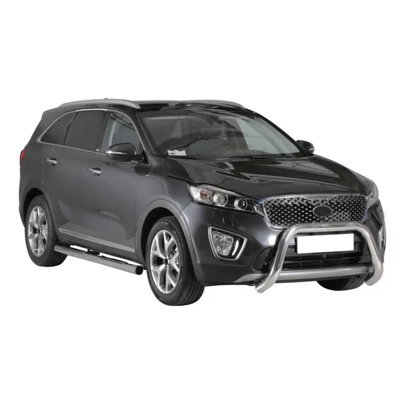 Frontbügel Frontschutzbügel für Kia Sorento 2014-2017 ø76mm Stahl Silber Schutz Top-Preis