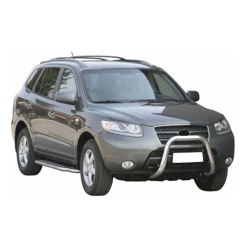 Neue Ware Frontbügel Frontschutzbügel für Hyundai Santa Fe 2006-2009 ø76mm Stahl Silber