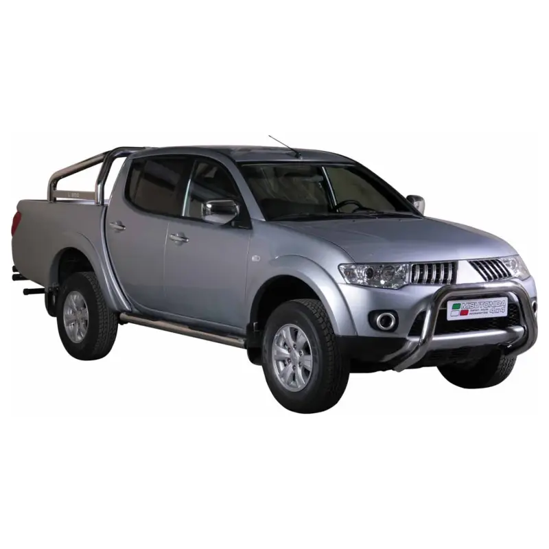 Echt Frontbügel Frontschutzbügel für Mitsubishi L200 2010-2015 ø76mm Stahl Silber