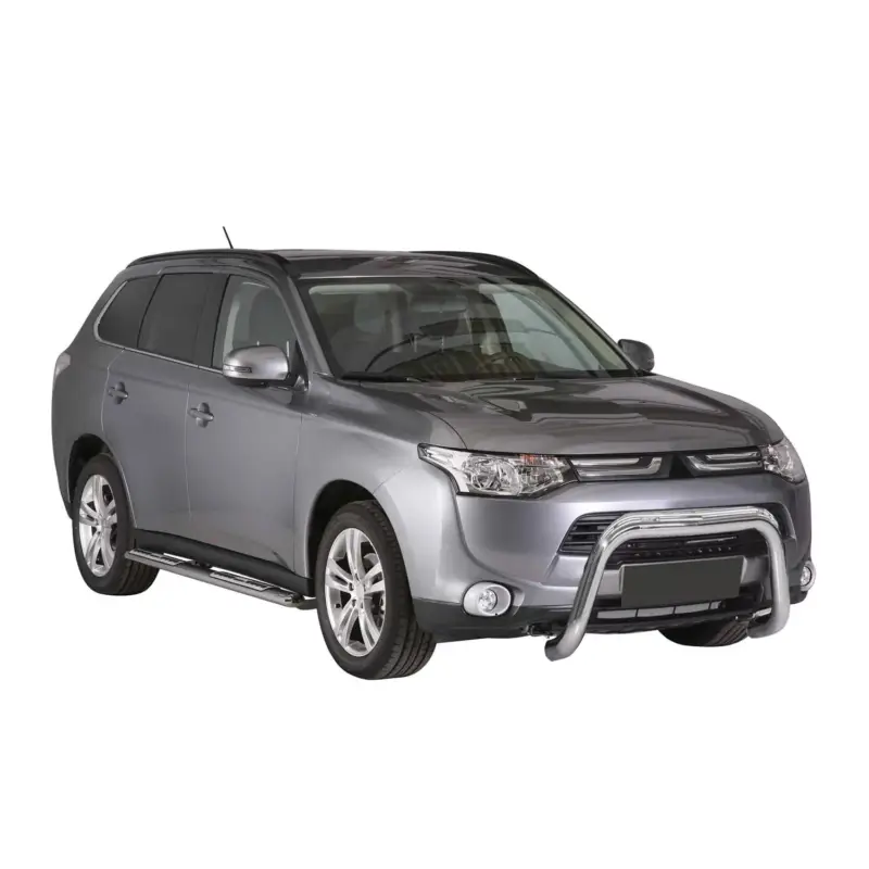 Frontbügel Frontschutzbügel für Mitsubishi Outlander 2013-2015 ø76 Stahl Silber Sale
