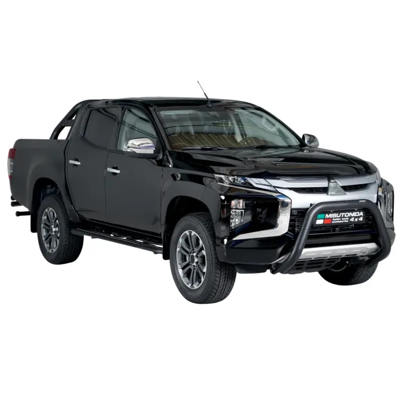 Frontbügel Frontschutzbügel für Mitsubishi L200 2019-2023 ø76mm Stahl Schwarz Ausverkauf
