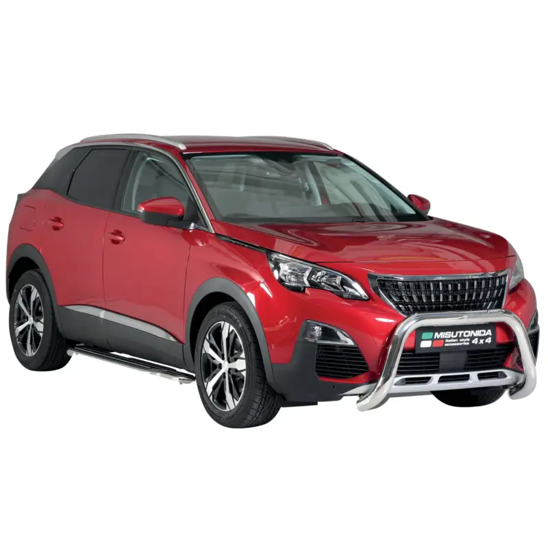 Frontbügel Frontschutzbügel für Peugeot 3008 2018-2021 ø76mm Stahl Silber Schutz Top-Angebot