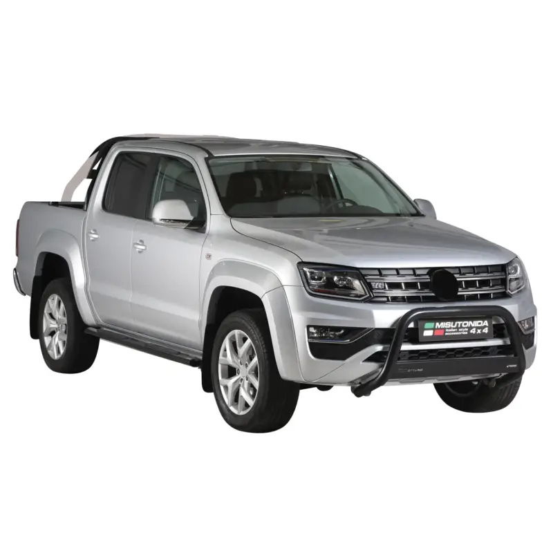 Zertifiziert Frontbügel Frontschutzbügel für VW Amarok V6 2016-2020 ø63mm Stahl Schwarz