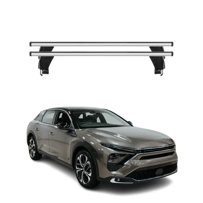 Menabo Dachträger Grundtäger für Citroen C5 X 2022-2026 50kg Alu Silber 2 tlg Letzte Chance