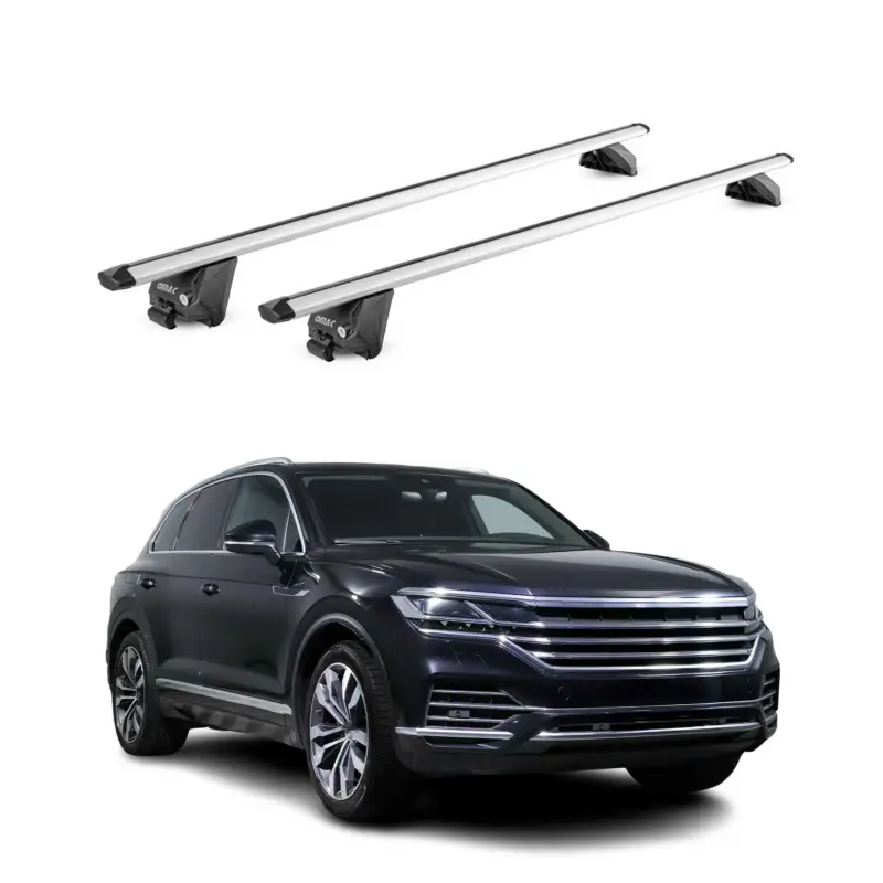 Dachträger Grundtäger für VW Touareg mk3 2018-2026 100kg Alu Silber 2tlg ABE Geprüft