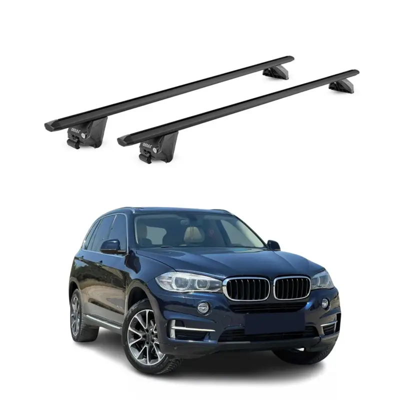 Dachträger Grundtäger für BMW X5 F15 G05 2013-2026 100kg Alu Schwarz 2 tlg ABE Letzte Chance