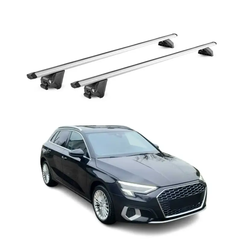 Nur Für Kurze Zeit Dachträger Grundtäger für Audi A3 Sportback 8Y 2020-2026 100kg Alu Silber 2x ABE