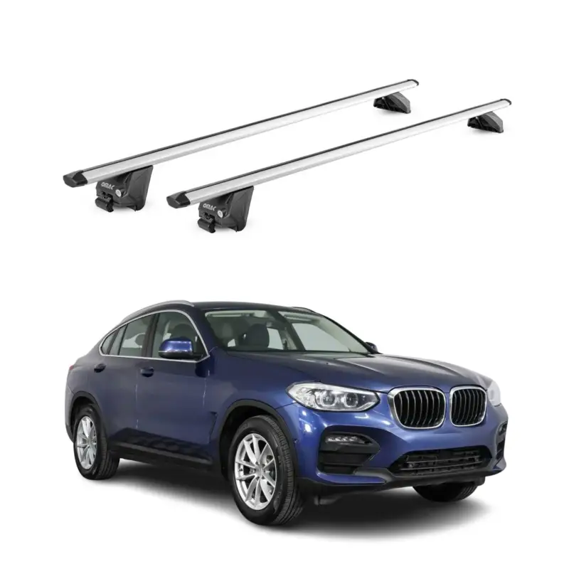 Dachträger Grundtäger für BMW X4 F26 G02 2014-2025 100kg Aluminium Silber 2x ABE Preiswert