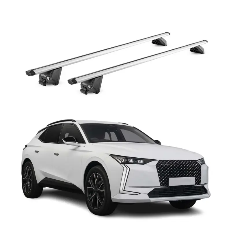 Geprüft Dachträger Grundtäger für DS 4 Cross 2021-2026 100kg Aluminium Silber 2tlg ABE