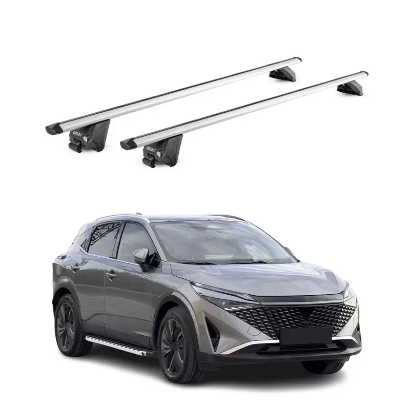 Dachträger Grundtäger für Nissan Qashqai J12 2021-2026 100kg Alu Silber 2x ABE Bestpreis