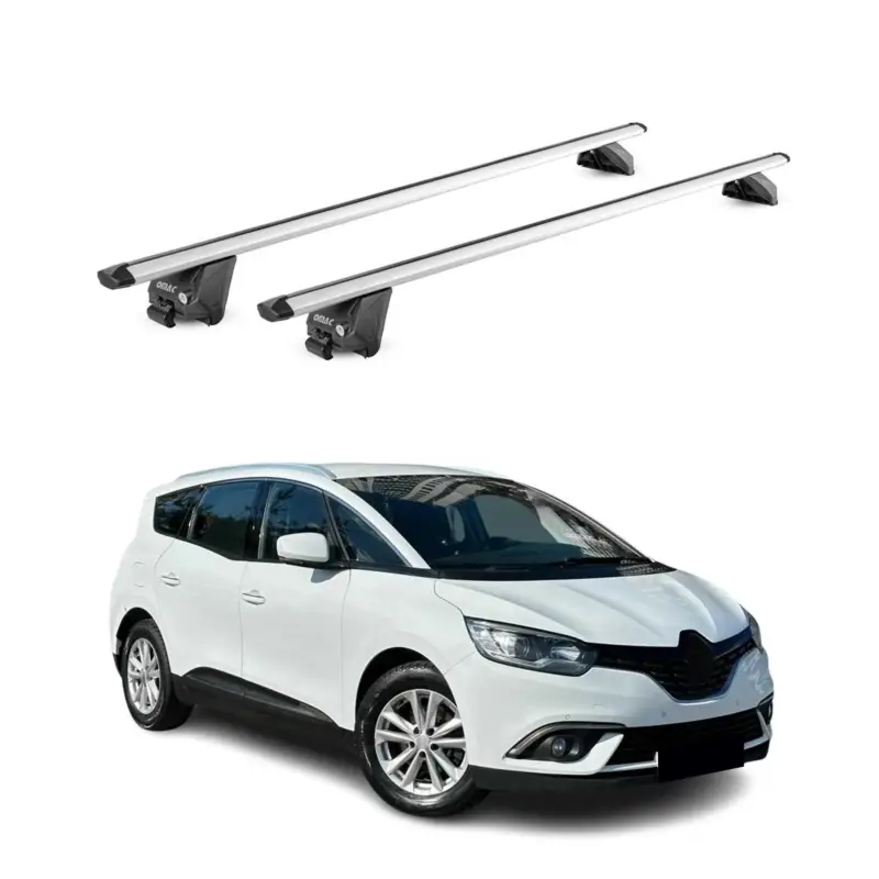 Dachträger für Renault Grand Scenic mk4 2017-2022 100kg Alu Silber 2tlg ABE Neuheit