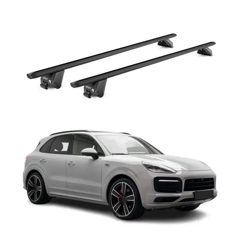 Angebot Dachträger Grundtäger für Porsche Cayenne 2019-2026 100kg Alu Schwarz 2 tlg ABE