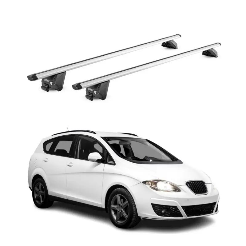 Ausverkauf Dachträger Grundtäger für Seat Altea Freetrack XL 2007-2015 100kg Alu Silber ABE