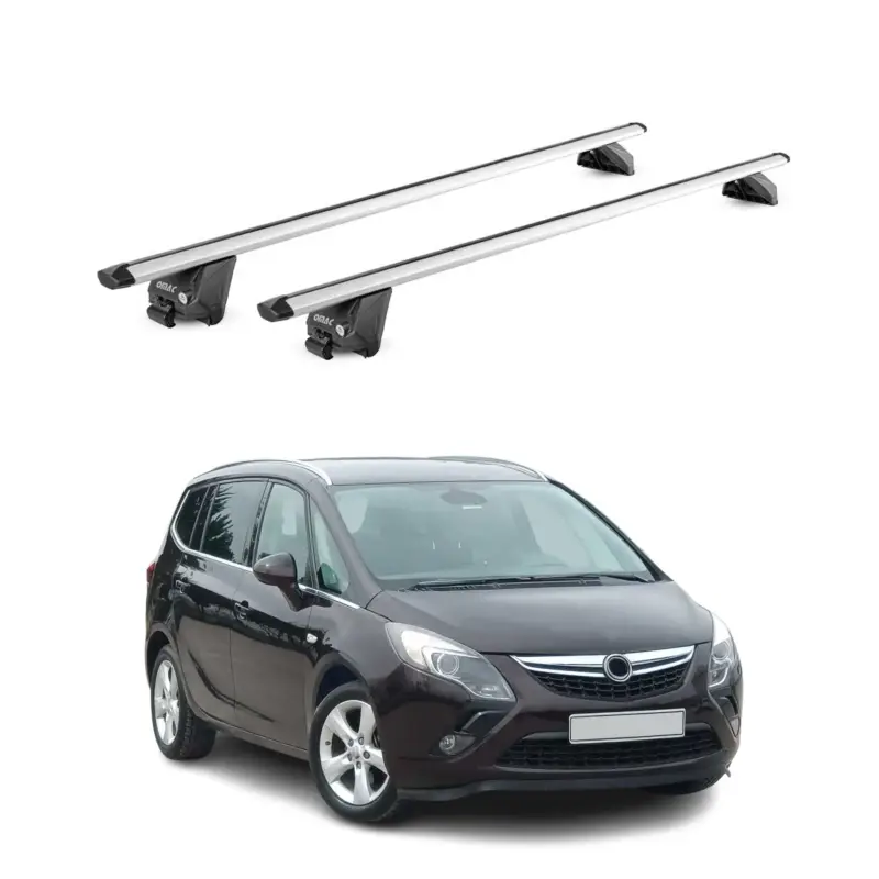Dachträger Grundtäger für Opel Zafira C Tourer 2011-2019 100kg Alu Grau 2tlg ABE Preisknaller