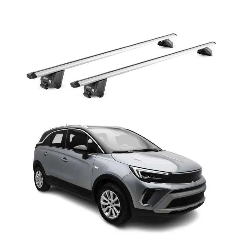 Dachträger für Opel Crossland Grandland X 2017-2024 100kg Alu Silber 2x ABE Schneller Versand