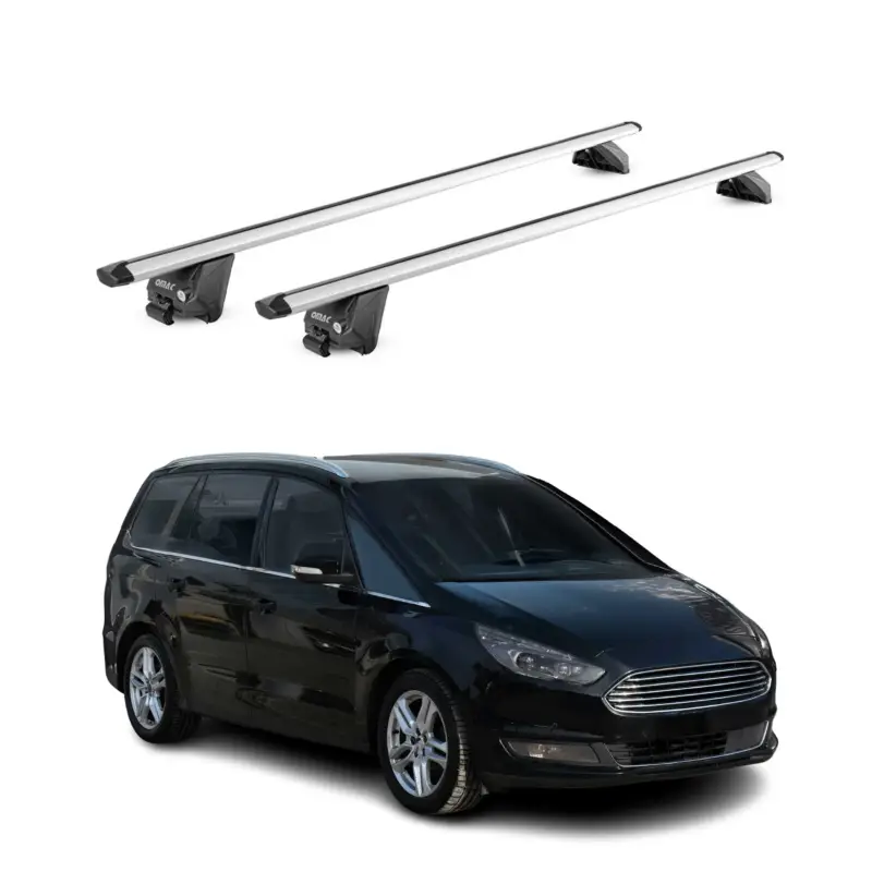 Top-Angebot Dachträger Grundtäger für Ford Galaxy III 2015-23 100kg Aluminium Silber 2x ABE