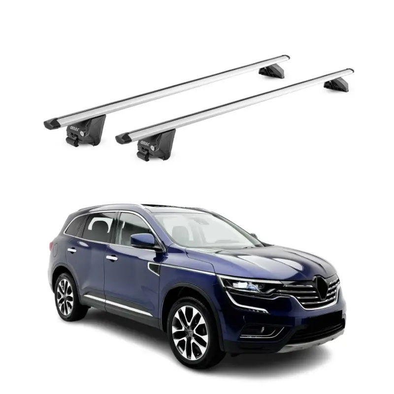 Neu Im Sortiment Dachträger Grundtäger für Renault Koleos mk2 2016-2024 100kg Alu Silber 2tlg ABE