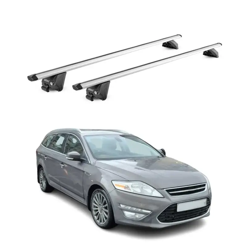 Dachträger Grundtäger für Ford Mondeo Kombi 2014-2022 100kg Alu Silber 2tlg ABE Angebot