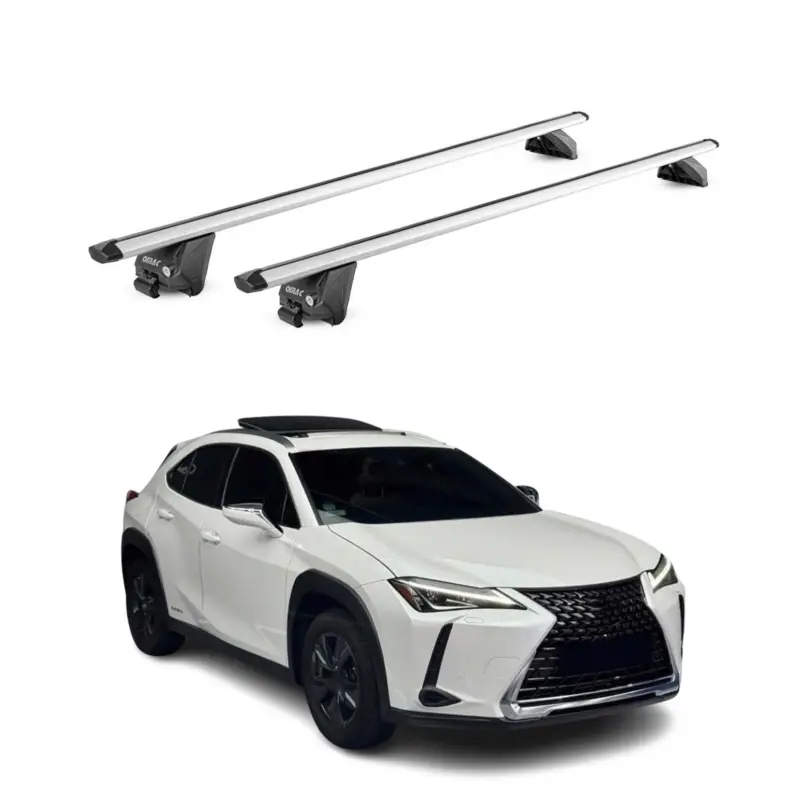 Dachträger Grundtäger für Lexus UX 2019-2026 100kg Aluminium Silber 2tlg ABE Günstig
