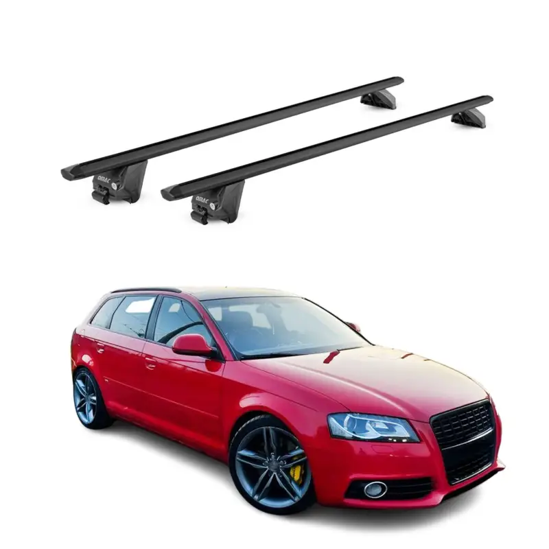 Dachträger Grundtäger für Audi A3 Sportback 8P 8V 2004-20 100kg Alu ABE Schwarz Top-Angebot