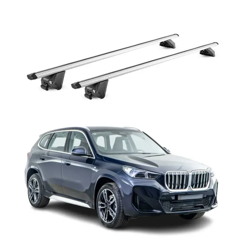 Sonderangebot Dachträger Grundtäger für BMW X1 U11 2022-2026 100kg Aluminium Silber 2 tlg ABE