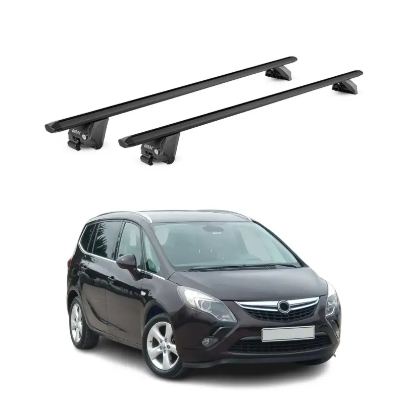 Neu Im Sortiment Dachträger Grundtäger für Opel Zafira C Tourer 2011-2019 100kg Alu Schwarz ABE