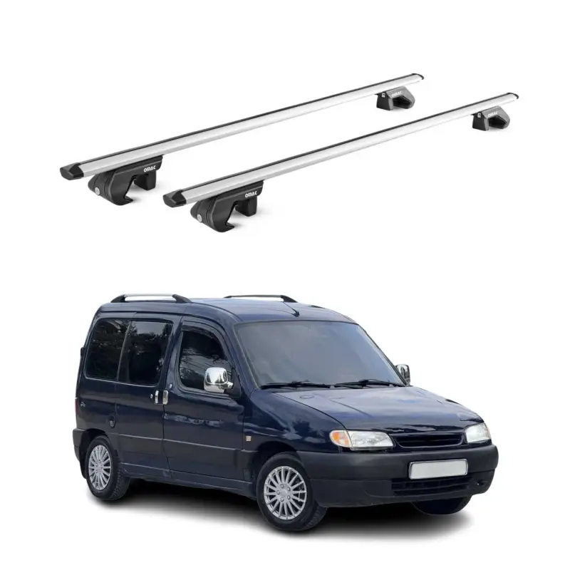 Dachträger Grundtäger für Citroen Berlingo 1996-2008 90kg Alu Silber 2 tlg ABE Meistverkauft