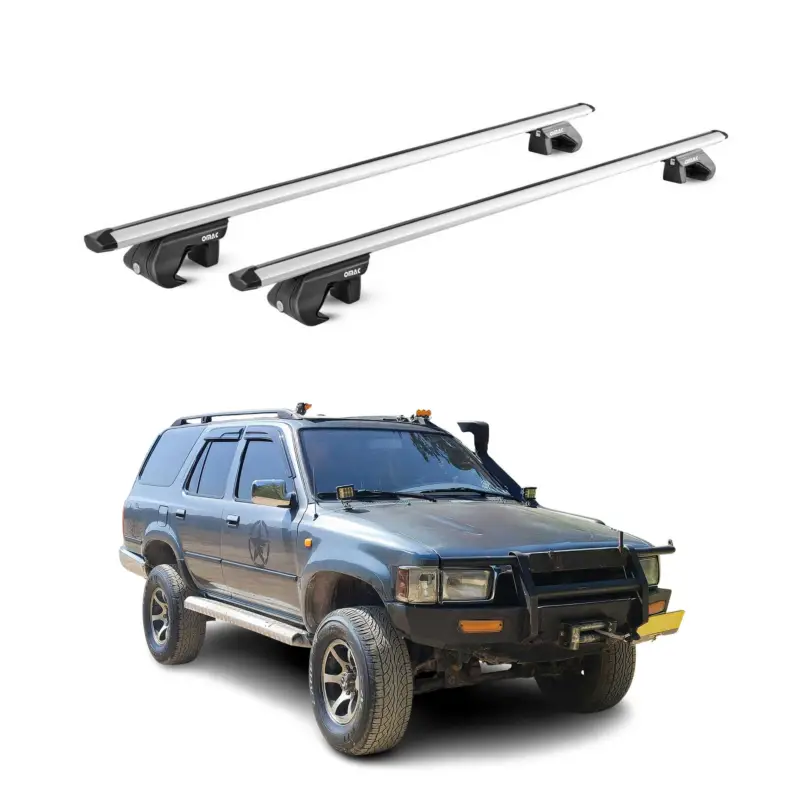 Dachträger Grundtäger für Toyota 4 Runner N130 1989-1995 90kg Alu Silber 2x ABE Nur Für Kurze Zeit