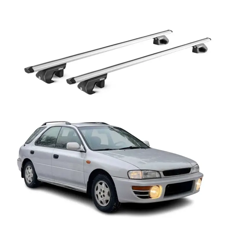 Dachträger für Subaru Impreza Kombi 1992-2011 5 tür 90kg Alu Silber 2x ABE Neu