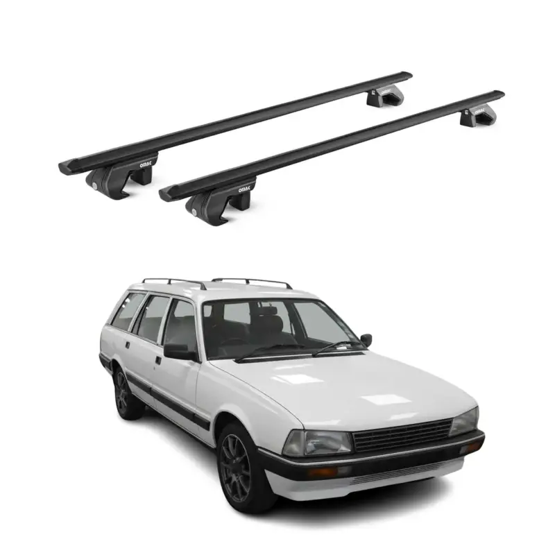 Dachträger Grundtäger für Peugeot 505 Kombi 1982-1992 90kg Alu Silber 2 tlg ABE Saisonangebot