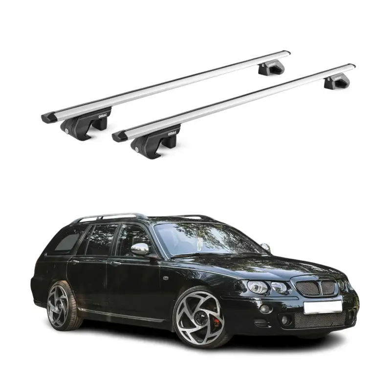 Dachträger Grundtäger für MG ZT-T Kombi 2002-2005 90kg Alu Silber 2 tlg ABE Saisonangebot