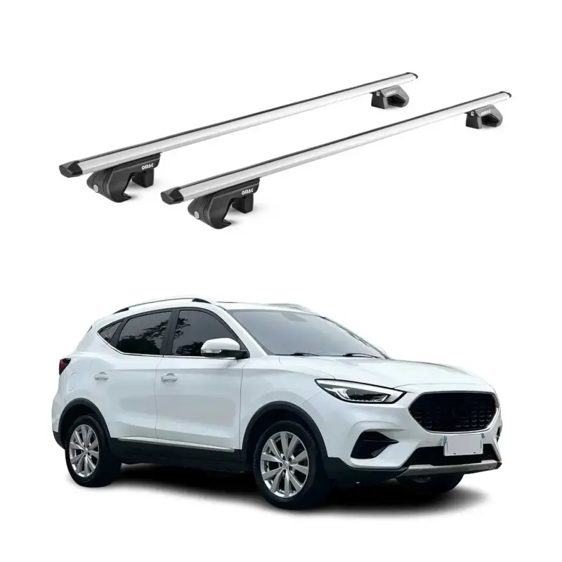 Dachträger Grundtäger für MG ZS 2017-2024 90kg Aluminium Silber 2 tlg ABE Markenprodukt