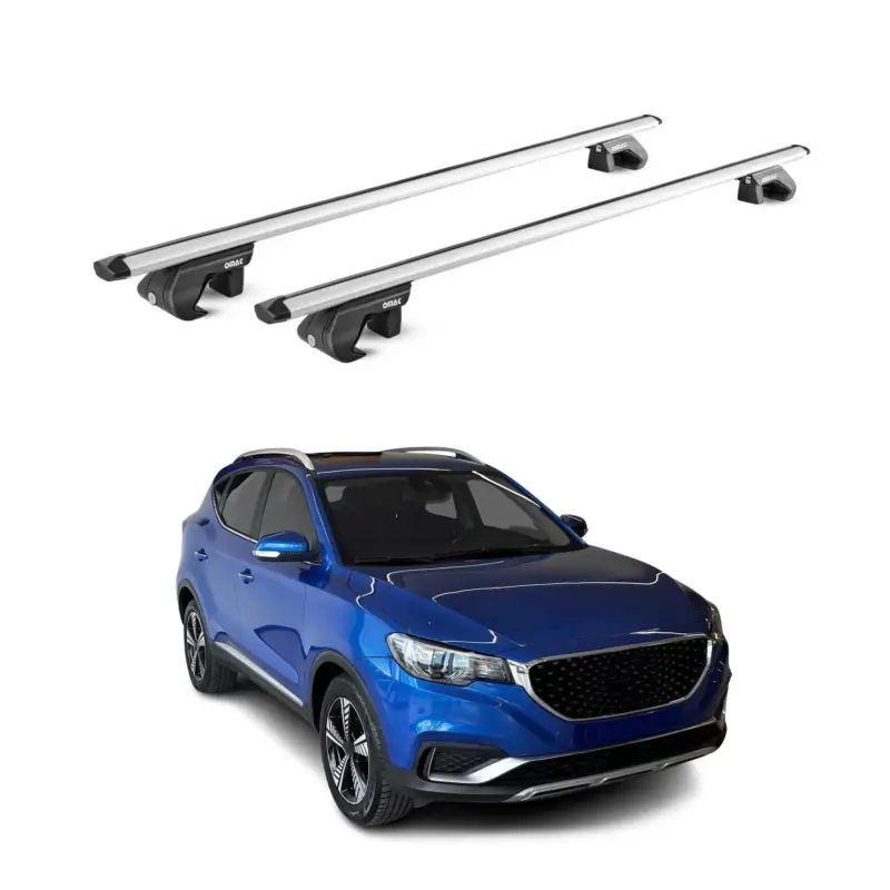 Dachträger Gepäckträger für MG ZS EV 2020-2026 Alu Silber 2 tlg ABE Markenprodukt