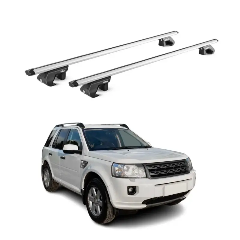 Dachträger Grundtäger für Land Rover Freelander 2 2007-2015 90kg Alu Grau 2x ABE Sichere Zahlung