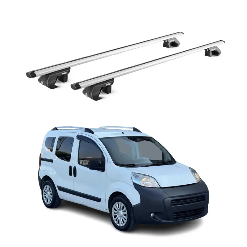 Dachträger Grundtäger für Peugeot Bipper 2007-2017 3-5 tür 90kg Alu Grau 2x ABE Knallerangebot