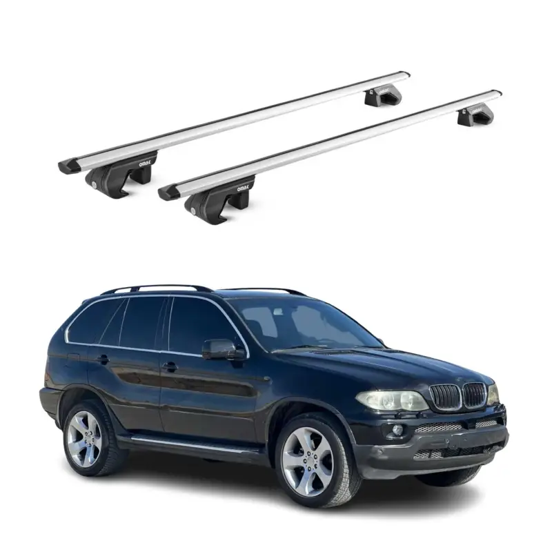 Dachträger Grundtäger für BMW X5 E53 E70 1999-2013 5 tür 90kg Alu Silber 2x ABE Direktkauf