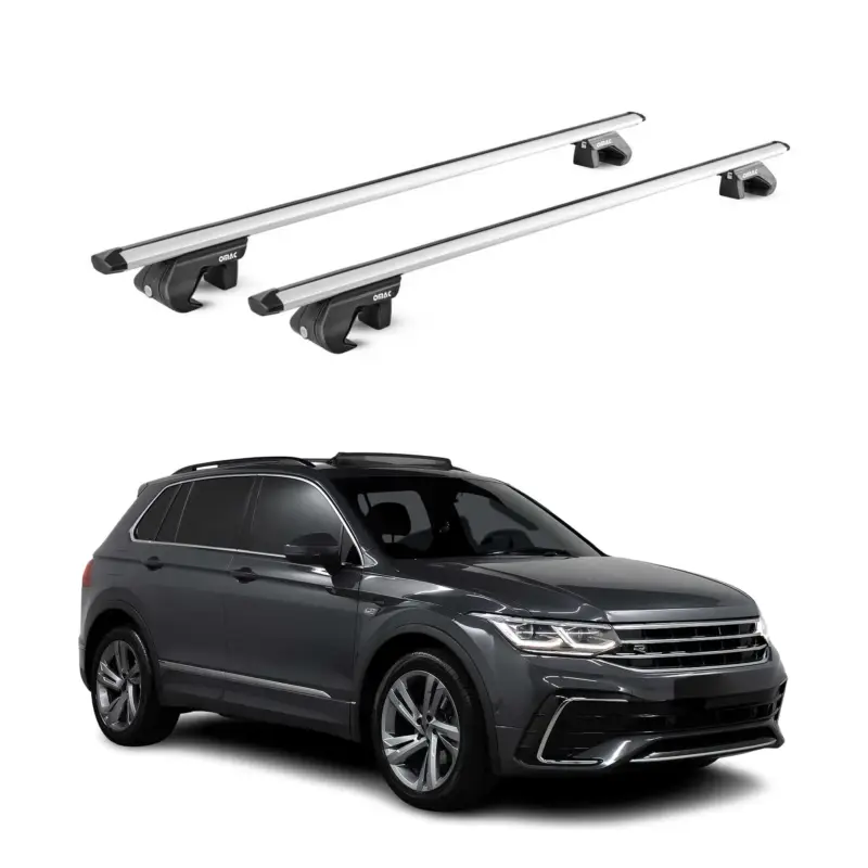 Dachträger Grundtäger für VW Tiguan 5N AD1 Allspace 2016-2024 90kg Alu ABE Grau Top-Preis