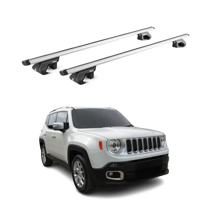 Dachträger Grundtäger für Jeep Renegade 2015-2025 90kg Alu Silber 2 tlg ABE Angebot