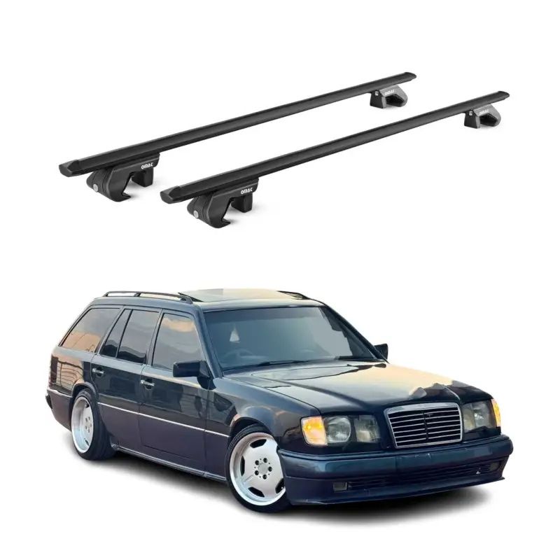 Dachträger für Mercedes Classe E Kombi S124 1985-1995 5 tür 90kg Alu ABE Schwarz Direkt Vom Hersteller
