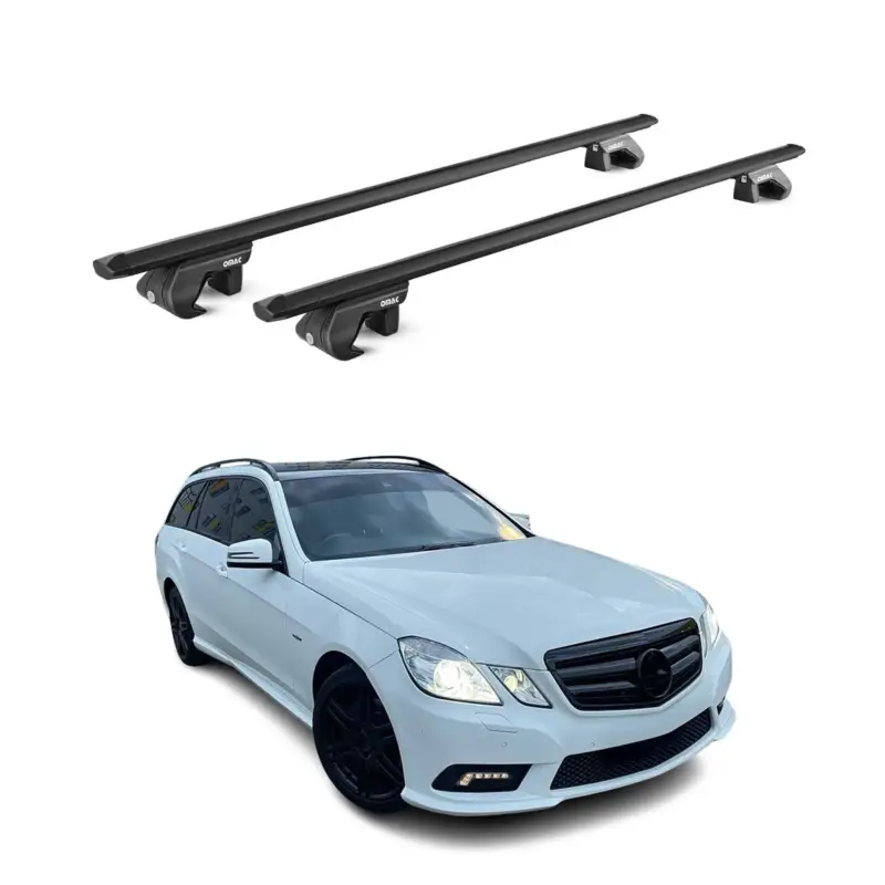 Dachträger für Mercedes Classe E Kombi S212 2009-2016 5 tür 90kg Alu ABE Schwarz Neuheit