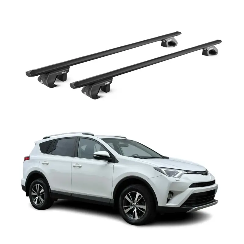 Top-Angebot Dachträger Grundtäger für Toyota RAV4 XA40 2012-2018 5 tür 90kg Alu Schwarz ABE