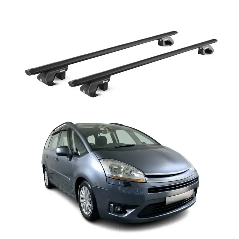 Dachträger für Citroen C4 Picasso / Grand Picasso 2006-2013 5 tür 90kg Schwarz Jetzt Kaufen
